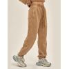 imageFlygo Mens Sweatpants Athletic Acid Washed Cotton Gym Elastic Waist Drawstring Jogger Track Pants Cinch Bottom with PocketsCoffee