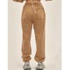 imageFlygo Mens Sweatpants Athletic Acid Washed Cotton Gym Elastic Waist Drawstring Jogger Track Pants Cinch Bottom with PocketsCoffee