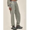 imageFlygo Mens Sweatpants Athletic Acid Washed Cotton Gym Elastic Waist Drawstring Jogger Track Pants Cinch Bottom with PocketsGrey