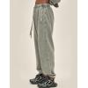 imageFlygo Mens Sweatpants Athletic Acid Washed Cotton Gym Elastic Waist Drawstring Jogger Track Pants Cinch Bottom with PocketsGrey