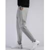 imageFlygo Mens Winter Fleece Pants Sherpa Lined Sweatpants Active Running Jogger PantLight Grey