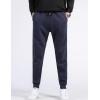 imageFlygo Mens Winter Fleece Pants Sherpa Lined Sweatpants Active Running Jogger PantNavy