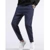 imageFlygo Mens Winter Fleece Pants Sherpa Lined Sweatpants Active Running Jogger PantNavy