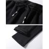 imageFlygo Mens Winter Fleece Sweatpants Sherpa Lined Athletic Jogger Loosefit Pants for Workout Running TrainingBlack