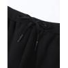 imageFlygo Mens Winter Warm Fleece Jogger Pants Sherpa Lined Sweatpants Active Track Pants02 Black
