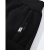 imageFlygo Mens Winter Warm Fleece Jogger Pants Sherpa Lined Sweatpants Active Track Pants02 Black