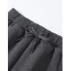 imageFlygo Mens Winter Warm Fleece Jogger Pants Sherpa Lined Sweatpants Active Track Pants02 Grey