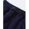 imageFlygo Mens Winter Warm Fleece Jogger Pants Sherpa Lined Sweatpants Active Track Pants02 Navy