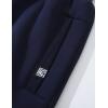 imageFlygo Mens Winter Warm Fleece Jogger Pants Sherpa Lined Sweatpants Active Track Pants02 Navy
