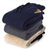 imageFlygo Mens Winter Warm Sherpa Lined Athletic Running Sweatpants Fleece Joggers PantsNavy