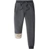 imageFlygo Mens Warm Fleece Joggers Pants Workout Track Sherpa Lined SweatpantsDark Grey