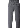 imageFlygo Mens Winter Fleece Sweatpants Sherpa Lined Athletic Jogger Loosefit Pants for Workout Running TrainingDark Gray
