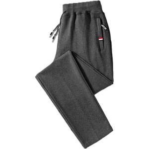 imageFlygo Mens Casual Cotton Joggers Pants Drawstring Workout Active Track SweatpantsDark Grey