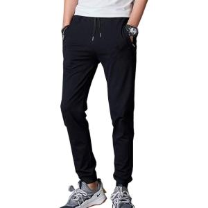 imageFlygo Mens Juniors Warm Fleece Lined Jogger Pants Active SweatpantsBlack
