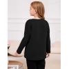 imageFlygo Girls Sherpa Lined Fleece Sweatshirt Crewneck Kids Pullover Thick Thermal Sweater Winter Warm Tunic TopsBlack