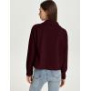 imageFlygo Womens Fashion Cropped Jacket Corduroy Button Down Shirt Shacket Jackets Lightweight Spring Jackets 2025 TrendyBurgundy