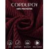 imageFlygo Womens Fashion Cropped Jacket Corduroy Button Down Shirt Shacket Jackets Lightweight Spring Jackets 2025 TrendyBurgundy