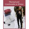 imageFlygo Womens Winter Warm Fleece Joggers Pants Sherpa Lined Athletic Active SweatpantsDustygreen