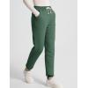 imageFlygo Womens Winter Warm Fleece Joggers Pants Sherpa Lined Athletic Active SweatpantsDustygreen