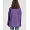imageFlygo Womens Winter Warm Sherpa Lined Fleece Crewneck Sweatshirt Pullover Loungewear Tunic TopsDusty Purple