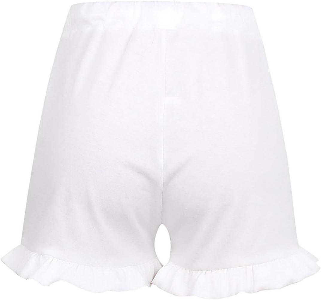 imageFlygo Womens Shorts Pajama Set Short Sleeve 2 Pieces Pajamas Sleepwear Nightwear PjsWhite