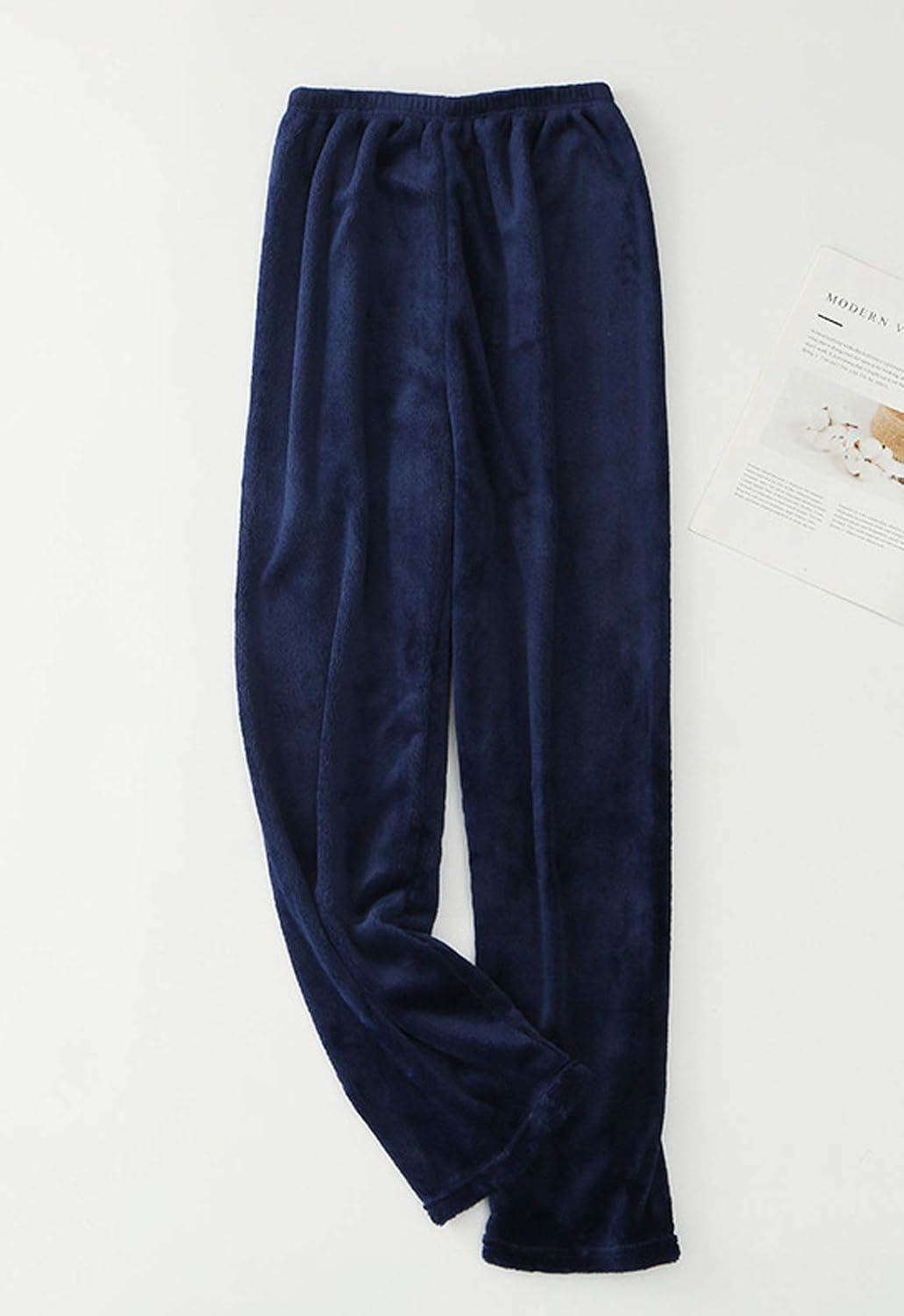 imageFlygo Womens Soft Plush Flannel Pajama Pants PJ Bottoms SleepwearNavy