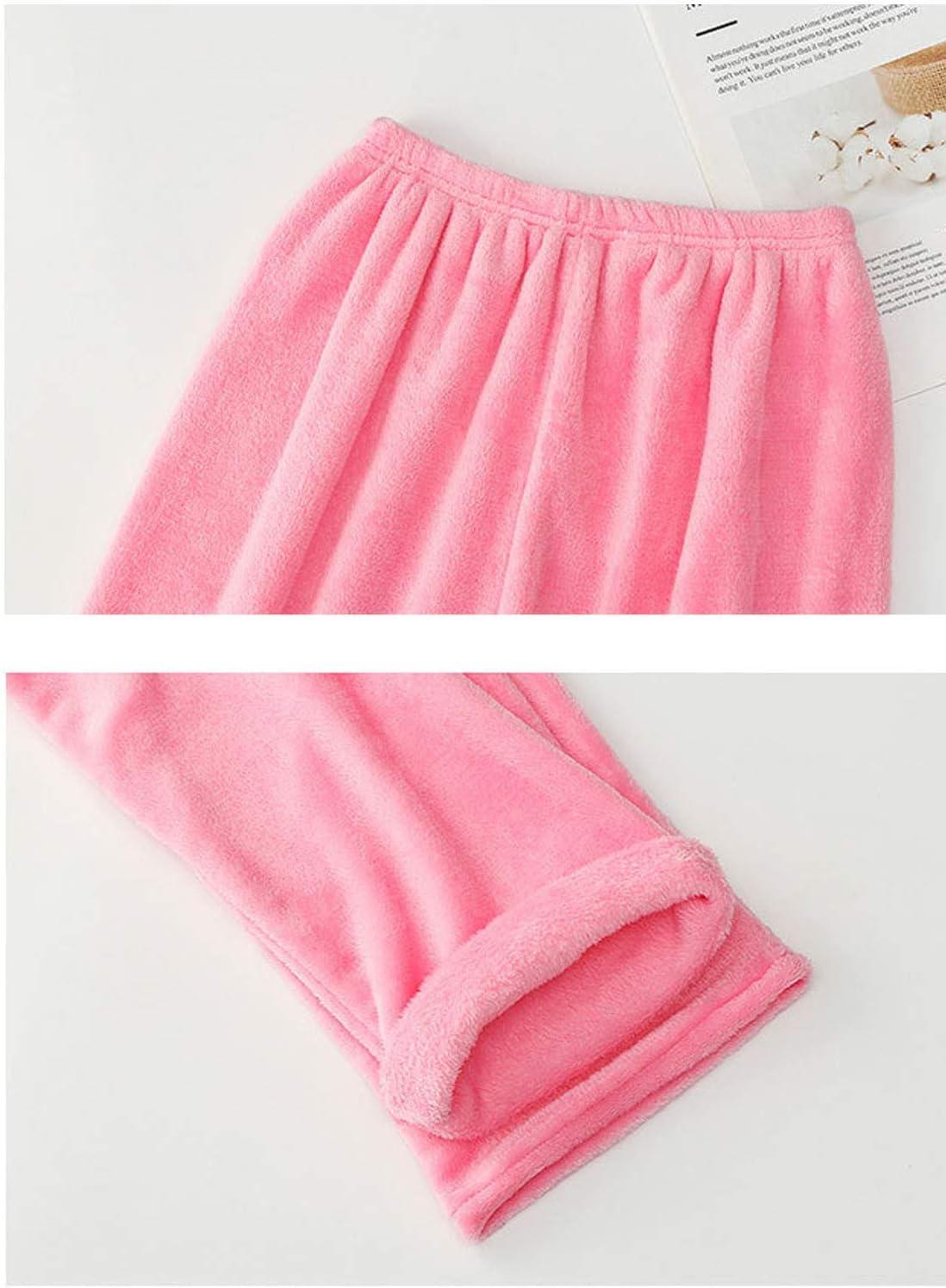 imageFlygo Womens Soft Plush Flannel Pajama Pants PJ Bottoms SleepwearPink