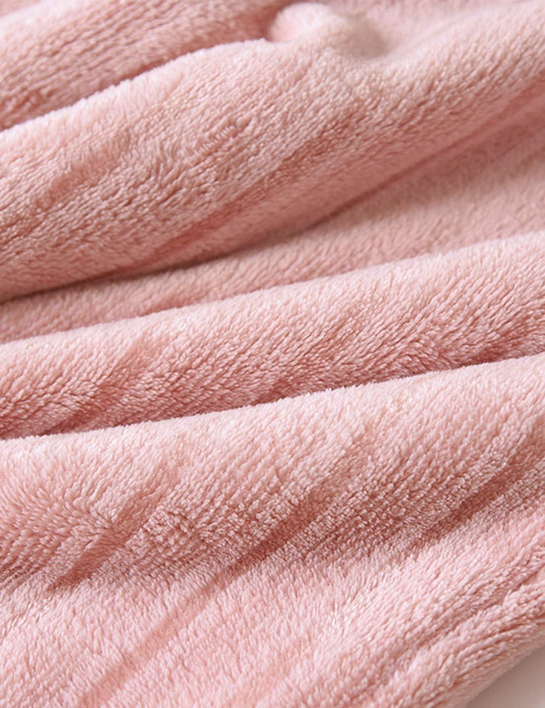 imageFlygo Womens Winter Warm Flannel Fleece Lounge Sleepwear Pajama Pants with DrawstringPink