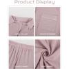 imageFlygo 2 Piece Short Nightwear Classic Short Sleeve Maternity ampamp Nursing Confinement Pajamas Pajama Set WomenPink
