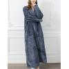 imageFlygo Adults Zip Up Warm Plush Flannel Fleece Robe Housecoat Sleepwear Dressing Gown Bathrobe for Men WomenGrey 02