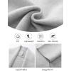 imageFlygo Womens Cropped Cardigan Sweater Oversized Shawl Lapel 2025 Fall Fashion Open Front Sweater Jacket Knit OutwearGrey