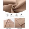 imageFlygo Womens Cropped Cardigan Sweater Oversized Shawl Lapel 2025 Fall Fashion Open Front Sweater Jacket Knit OutwearKhaki