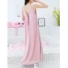 imageFlygo Womens Sleeveless Long Nightgown Summer Full Slips Sleep Dress Soft Sleepshirts Chemise Sleepwear Lounge DressesPink
