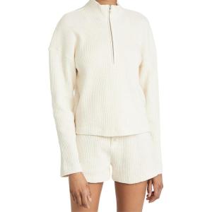 imageFlygo Womens Waffle Knit Pajama Set Long Sleeve Tops and Shorts Matching Lounge Set Loungewear SweatsuitApricot