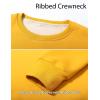 imageFlygo Mens Warm Sherpa Lined Crewneck Sweatshirts Fleece Pullover Tops Heavyweight Thick Thermal Cotton SweatShirtsGinger