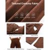 imageFlygo Womens Corduroy Pants Mid Rise Corduroy Barrel Pants Wide Leg Elastic Waist Cord Pants Casual Baggy TrousersBrownXL
