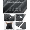 imageFlygo Womens Corduroy Pants Mid Rise Corduroy Barrel Pants Wide Leg Elastic Waist Cord Pants Casual Baggy TrousersDarkgrey
