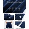imageFlygo Womens Corduroy Pants Mid Rise Corduroy Barrel Pants Wide Leg Elastic Waist Cord Pants Casual Baggy TrousersNavyblue