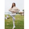 imageFlygo Womens Crop Half Zip Pullover Workout Big Pocket Sweatshirt Fleece Lined Sweatshirt Sweater Tops with Thumb HoleLight Khaki