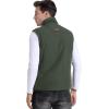 imageFlygo Mens Winter Warm Outdoor Padded Puffer Vest Thick Fleece Lined Sleeveless JacketArmy Green