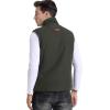 imageFlygo Mens Winter Warm Outdoor Padded Puffer Vest Thick Fleece Lined Sleeveless JacketArmy Green