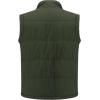 imageFlygo Mens Winter Warm Outdoor Padded Puffer Vest Thick Fleece Lined Sleeveless JacketArmy Greena