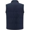 imageFlygo Mens Winter Warm Outdoor Padded Puffer Vest Thick Fleece Lined Sleeveless JacketBluea