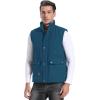 imageFlygo Mens Winter Warm Outdoor Padded Puffer Vest Thick Fleece Lined Sleeveless JacketCeramicblue