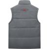 imageFlygo Mens Winter Warm Outdoor Padded Puffer Vest Thick Fleece Lined Sleeveless JacketGrey