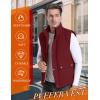 imageFlygo Mens Winter Warm Outdoor Padded Puffer Vest Thick Fleece Lined Sleeveless JacketWinered