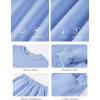 imageFlygo Boys Girls 2 Piece Outfits Fleece Kids Sweatsuit Crewneck Sweatshirt and Sweatpants Tracksuit Clothing SetLight Blue