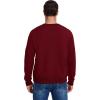 imageFlygo Mens Warm Sherpa Lined Crewneck Sweatshirts Fleece Pullover Tops Heavyweight Thick Thermal Cotton SweatShirtsMaroon