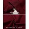 imageFlygo Mens Warm Sherpa Lined Crewneck Sweatshirts Fleece Pullover Tops Heavyweight Thick Thermal Cotton SweatShirtsMaroon