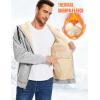 imageFlygo Sherpa Hoodies for Men Zip Up Winter Fleece Lined Hooded Sweatshirt Heavyweight Warm JacketsLight Grey